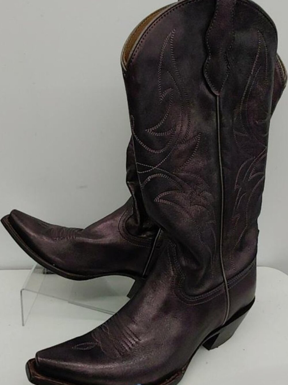 Idyllwind Dallas Alice Western boots, purple metalic size 11b